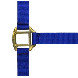 Licol nylon doublé cuir Norton Bleu roi