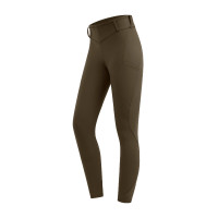 Legging d'équitation thermique ELT Rena femme Brun vert Marron
