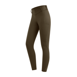 Legging d'équitation thermique ELT Rena femme Brun vert