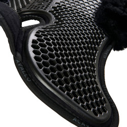 Amortisseur suede arrière mouton et avant en gel Acavallo Noir / noir Amortisseur suede arrière mouton et avant en gel Acavallo Noir / noir