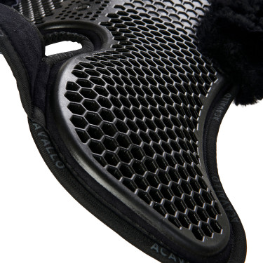 Amortisseur suede arrière mouton et avant en gel Acavallo Noir / noir Amortisseur suede arrière mouton et avant en gel Acavallo Noir / noir