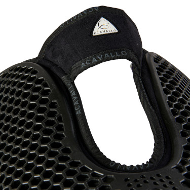 Amortisseur suede arrière mouton et avant en gel Acavallo Noir / noir Amortisseur suede arrière mouton et avant en gel Acavallo Noir / noir