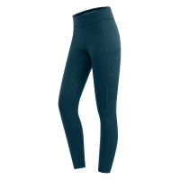 Legging d'équitation thermique ELT Rica en polaire bouclette enfant Bleu pétrole