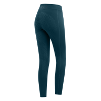 Legging d'équitation thermique ELT Rica en polaire bouclette enfant Bleu pétrole
