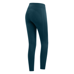 Legging d'équitation thermique ELT Rica en polaire bouclette femme Bleu pétrole