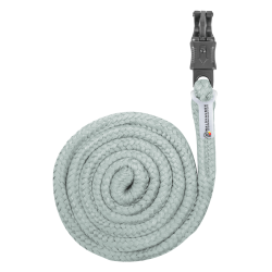 Longe d’attache Plus Waldhausen à mousqueton antipanique bouclerie foncée Bleu argenté