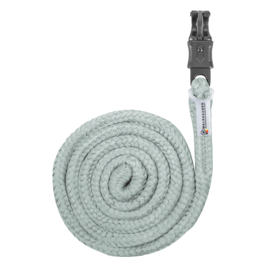 Longe d’attache Plus Waldhausen à mousqueton antipanique bouclerie foncée Bleu argenté