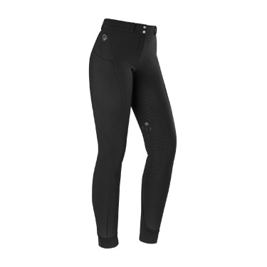 Pantalon d'équitation chauffant ELT Comfort Heart femme Noir