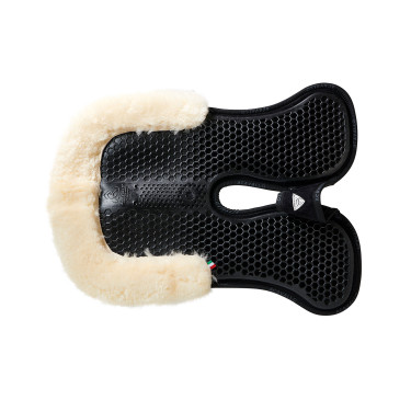 Amortisseur suede arrière mouton et avant en gel Acavallo Noir / Naturel Amortisseur suede arrière mouton et avant en gel Acavallo Noir / Naturel