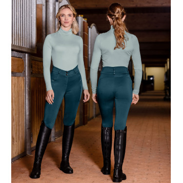 Pantalon d'équitation ELT Romy Glam femme Bleu pétrole