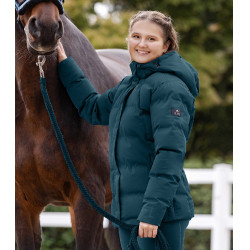 Blouson d’équitation hiver ELT Performance Ohio enfant Bleu pétrole