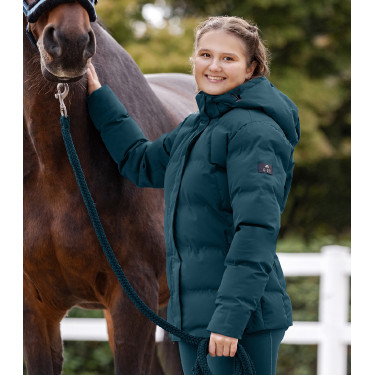 Blouson d’équitation hiver ELT Performance Ohio enfant Bleu pétrole