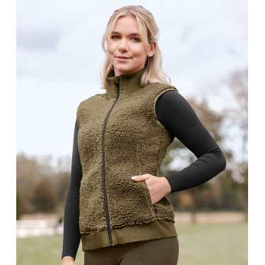 Veste polaire ELT sans manches Rotterdam femme Vert kaki