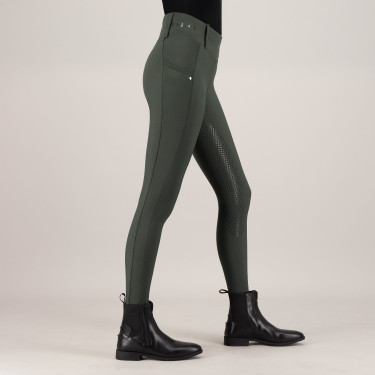 Legging d'équitation HV Polo Favourite Highwaist FullGrip Vert canard