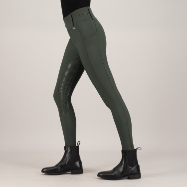 Legging d'équitation HV Polo Favourite Highwaist FullGrip Vert canard