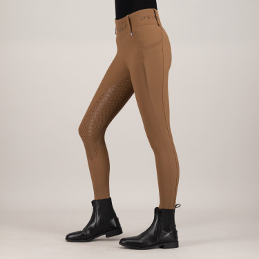 Legging d'équitation HV Polo Favourite Highwaist FullGrip Cuir Noir