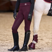Legging d'équitation Imperial Riding Tessy FullGrip Kids Figue Violet
