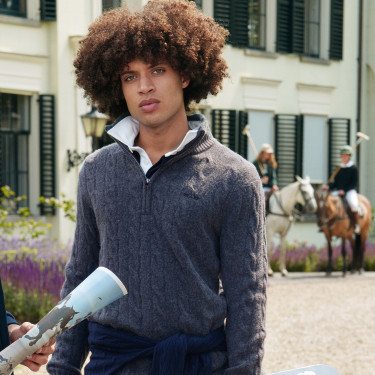 Pullover HV Polo Dan homme Nuage Blanc