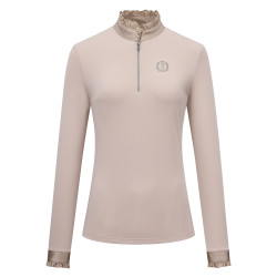 Top Imperial Riding Anna manches longues Gris / sable