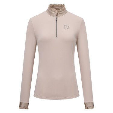 Top Imperial Riding Anna manches longues Gris / sable
