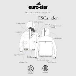 Bomber veste Euro-Star Camden homme Marine Bleu marine