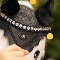 Bonnet anti-mouches Hobby Horse Imperial Riding Free Spirit Noir glitter