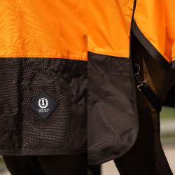 Couverture d'extérieur Imperial Riding Customized High Neck 300g 600D Orange / marron foncé Couverture d'extérieur Imperial Riding Customized High Neck 300g 600D Orange / marron foncé
