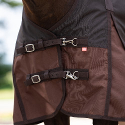 Couverture d'extérieur Imperial Riding Customized High Neck polaire Marron foncé / marron clair