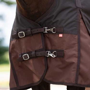 Couverture d'extérieur Imperial Riding Customized High Neck polaire Marron foncé / marron clair