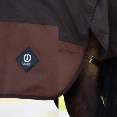 Couverture d'extérieur Imperial Riding Customized High Neck polaire Marron foncé / marron clair