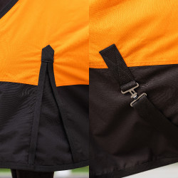 Couverture d'extérieur Imperial Riding Customized sans encolure Orange / marron foncé
