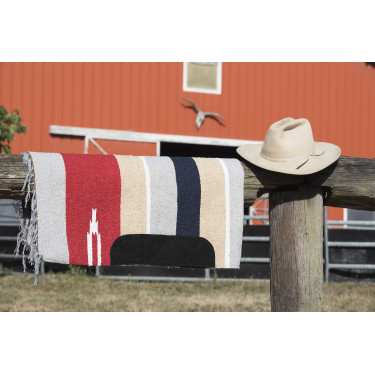 Tapis Navajo coton tissé cuir Tapis Navajo coton tissé cuir