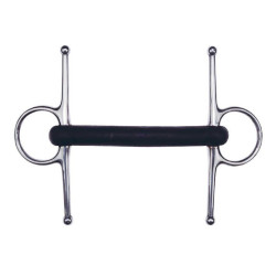 Mors aiguille Feeling caoutchouc droit Mors aiguille Feeling caoutchouc droit