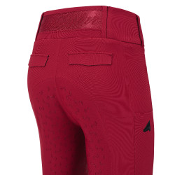 Legging d'équitation Euro-Star Enforce winter FullGrip femme Amarante