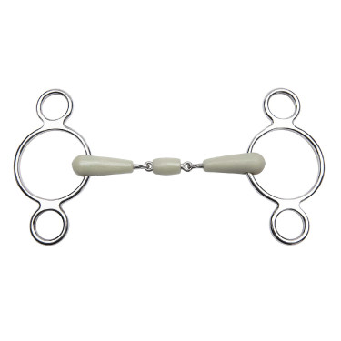Mors réglable Feeling 3 anneaux flexi double brisure Mors réglable Feeling 3 anneaux flexi double brisure