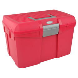 Coffre de pansage Hippo-Tonic Framboise / gris Rouge Coffre de pansage Hippo-Tonic Framboise / gris Rouge
