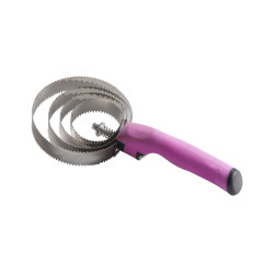 Étrille métallique ronde poignée Soft Rose Étrille métallique ronde poignée Soft Rose