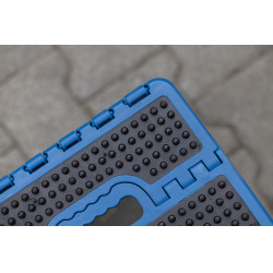 Tabouret-marchepied pliant Hippo-Tonic Grip Turquoise Bleu Tabouret-marchepied pliant Hippo-Tonic Grip Turquoise Bleu