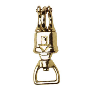 Mousqueton de panique laitonné