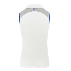Polo Equit'M sans manches Femme Blanc