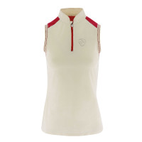 Polo Equithème jersey sans manches Ecru Beige Polo Equithème jersey sans manches Ecru Beige