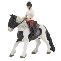 Figurine Poney sellé et... Figurine Poney sellé et...
