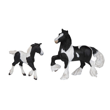 Figurine Poulain Cob irlandais noir Papo Figurine Poulain Cob irlandais noir Papo