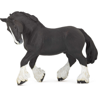 Figurine Étalon Shire noir Papo Figurine Étalon Shire noir Papo