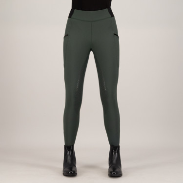 Legging d'équitation HV Polo Estrelle FullGrip femme Vert canard