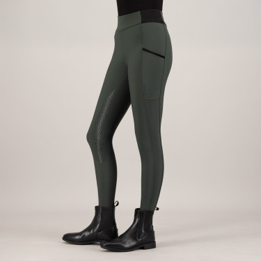 Legging d'équitation HV Polo Estrelle FullGrip femme Vert canard