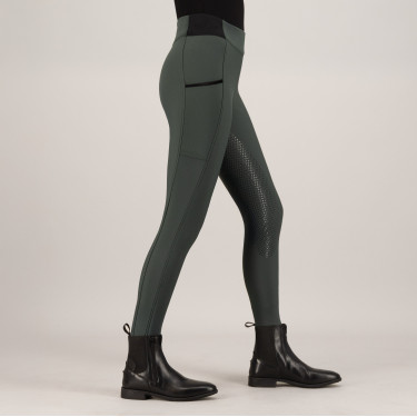 Legging d'équitation HV Polo Estrelle FullGrip femme Vert canard
