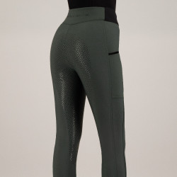 Legging d'équitation HV Polo Estrelle FullGrip femme Vert canard
