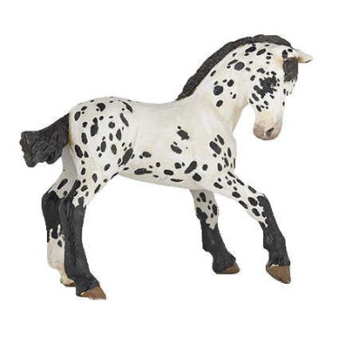 Figurine Poulain Appaloosa noir Papo Figurine Poulain Appaloosa noir Papo