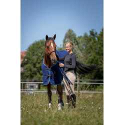 Chemise polaire Riding World avec sursangles croisées 230g Marine / bleu ciel Chemise polaire Riding World avec sursangles croisées 230g Marine / bleu ciel